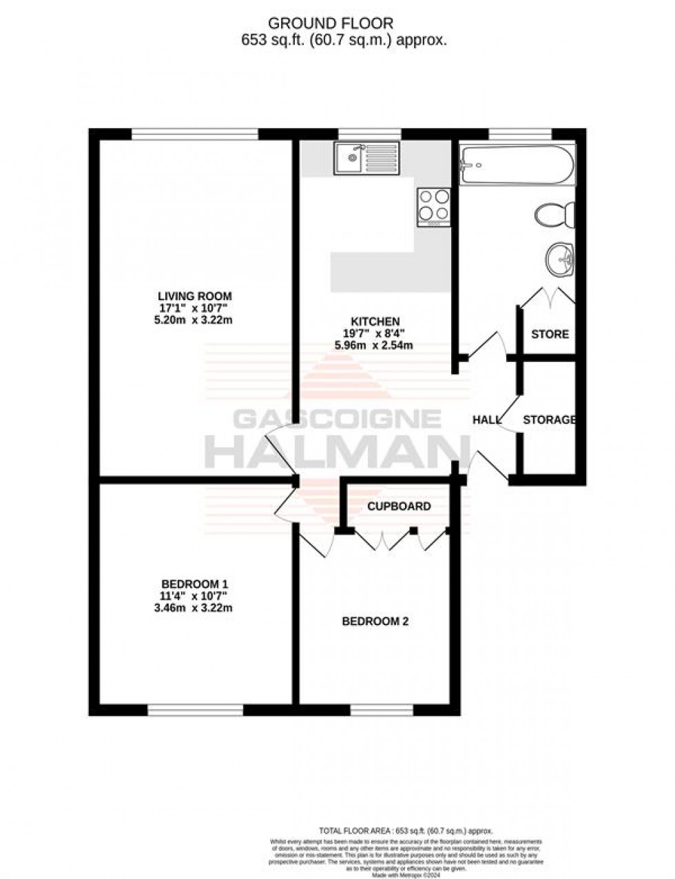 Floorplan for Ashton Lane, Sale