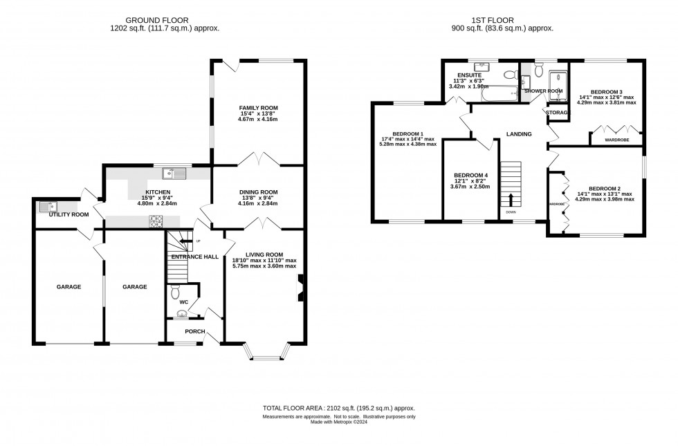 Floorplan for Legh Road, Prestbury, Macclesfield