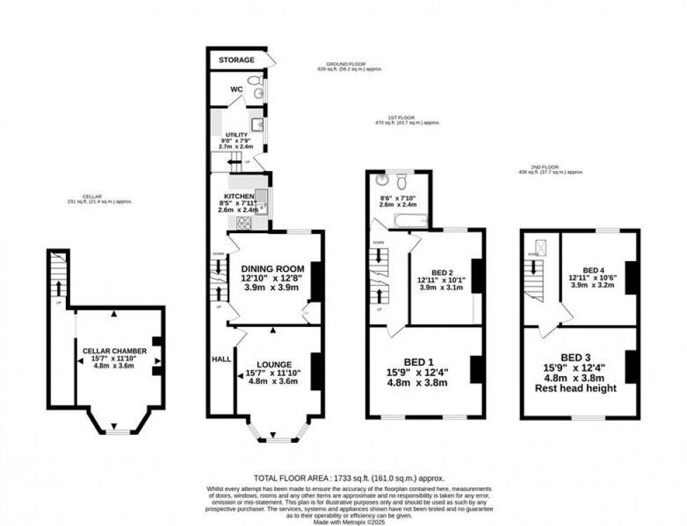 Floorplan for Hawthorn Road, Hale, Altrincham