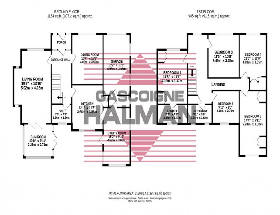 Floorplan for St. Johns Road, Hazel Grove