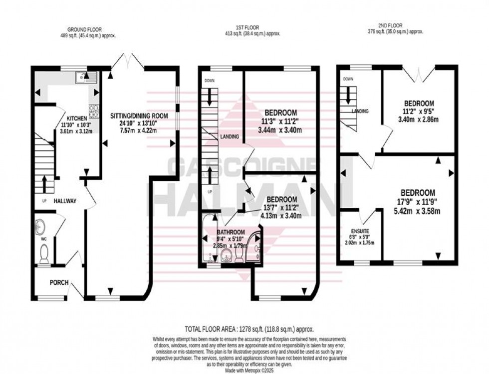 Floorplan for Rowarth Road, Manchester