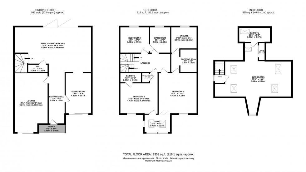 Floorplan for West Bank, Alderley Edge