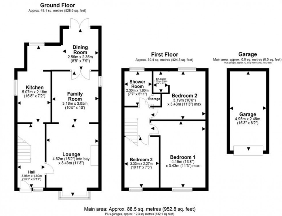 Floorplan for Lawnswood Grove, Elton, Chester