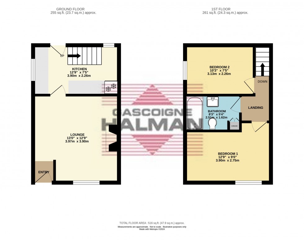 Floorplan for Church Street, Glossop