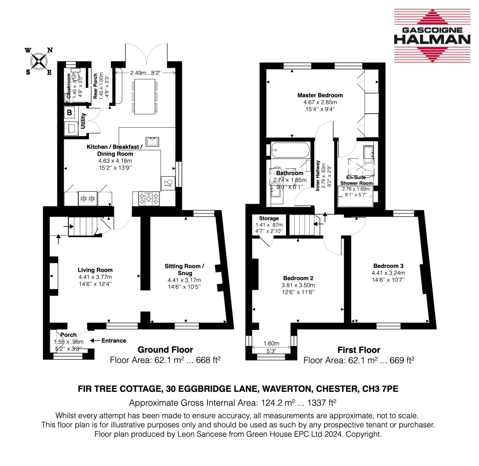 Floorplan for Eggbridge Lane, Waverton