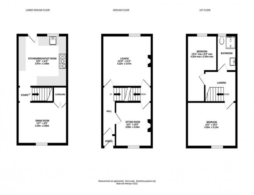 Floorplan for Brierley Green, Buxworth, High Peak