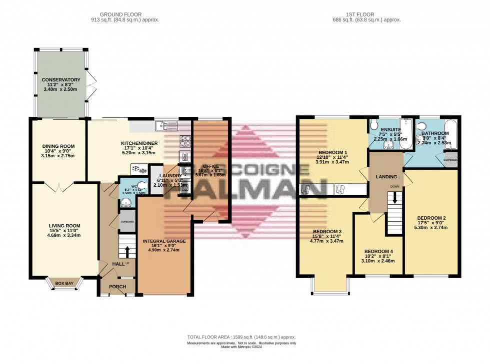 Floorplan for Green Lane, Glossop