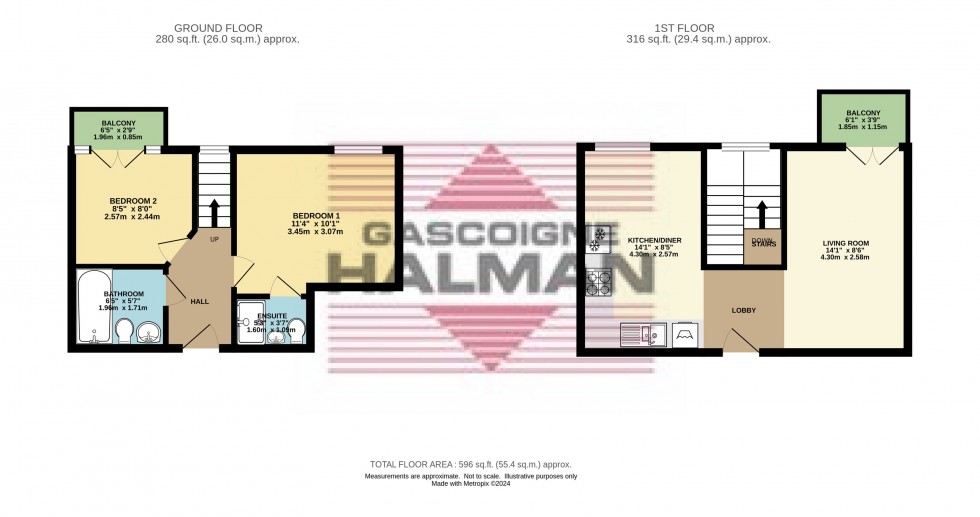 Floorplan for Kinderlee Mill North, Kinderlee Way, Chisworth, Glossop