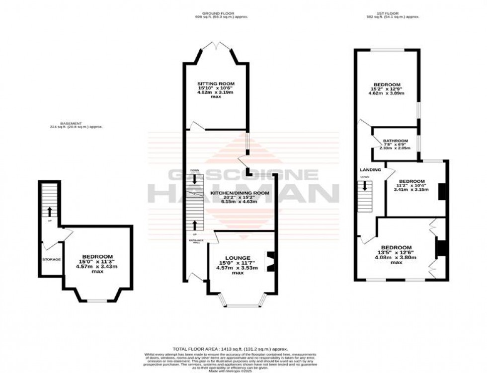 Floorplan for Highfield Avenue, Sale