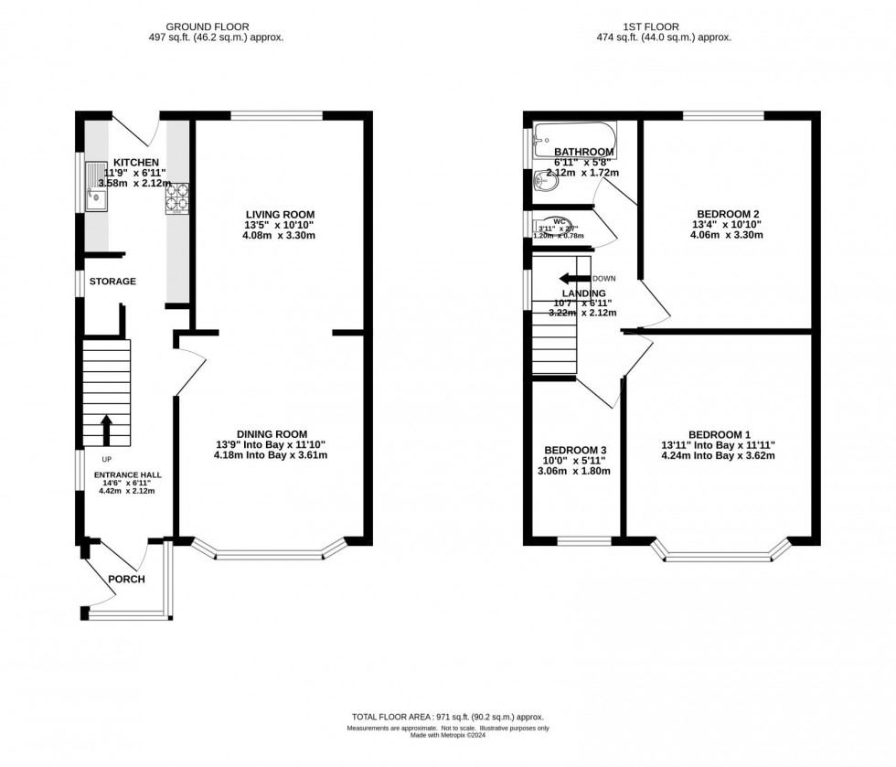 Floorplan for Selsey Drive, East Didsbury