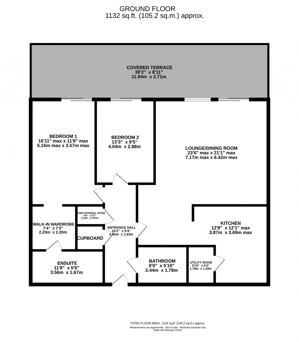 Floorplan for Water Garden, Alderley Park, Nether Alderley