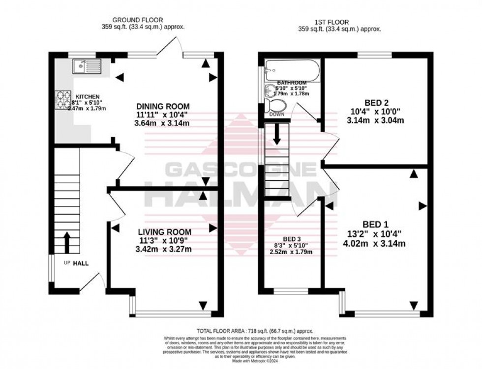 Floorplan for St. Davids Road, Cheadle