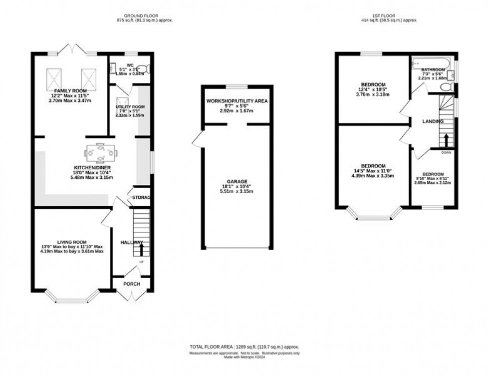 Floorplan for Riddings Road, Timperley, Altrincham