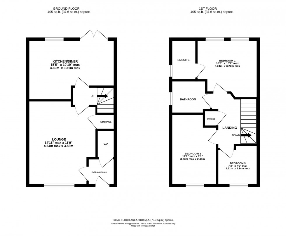 Floorplan for Russet Avenue, Appleton, Warrington