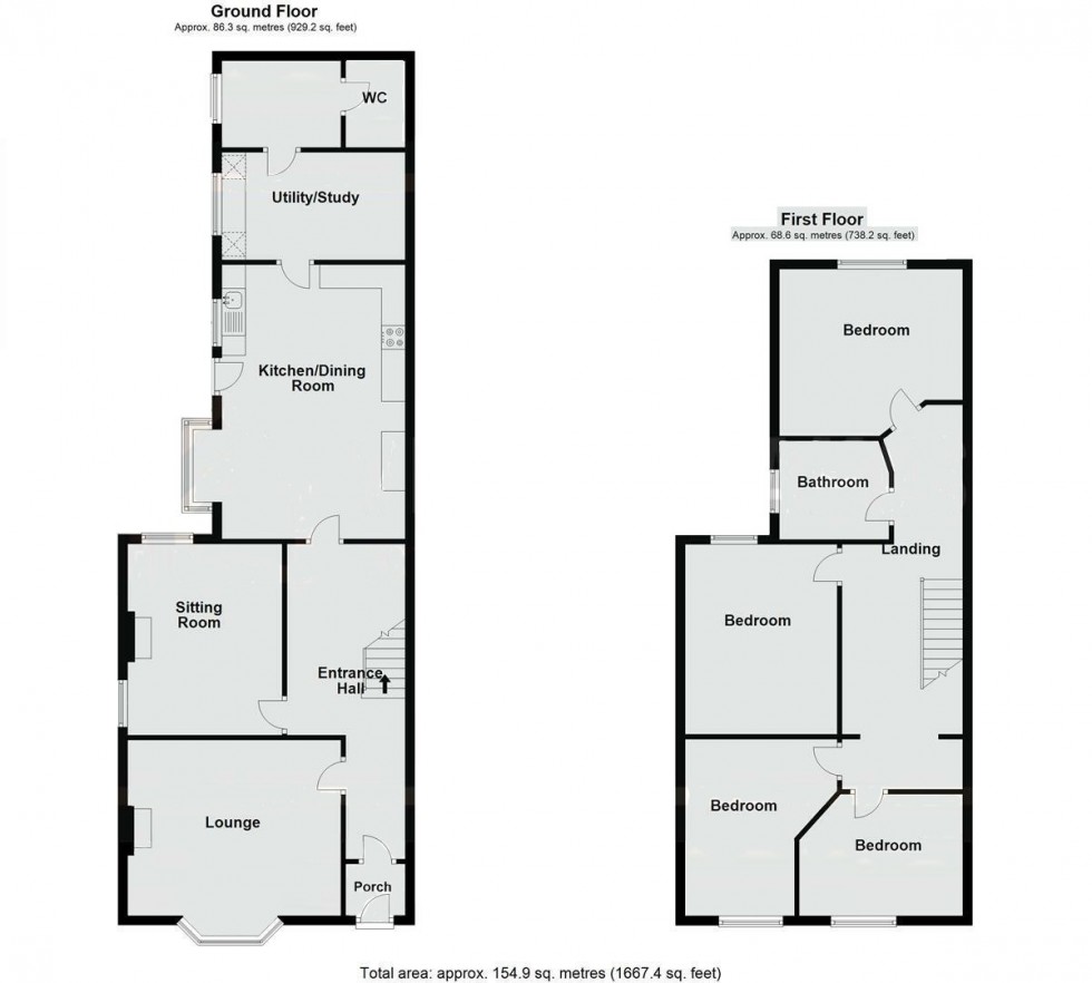 Floorplan for Darwin Street, Northwich