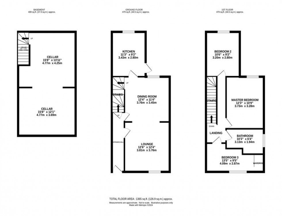 Floorplan for Bollington Road, Bollington