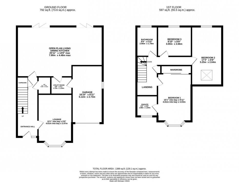 Floorplan for Wood Lane West, Adlington, Macclesfield