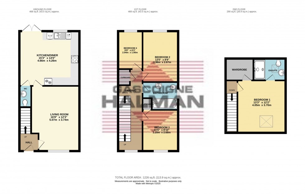 Floorplan for Park View, Hadfield, Glossop