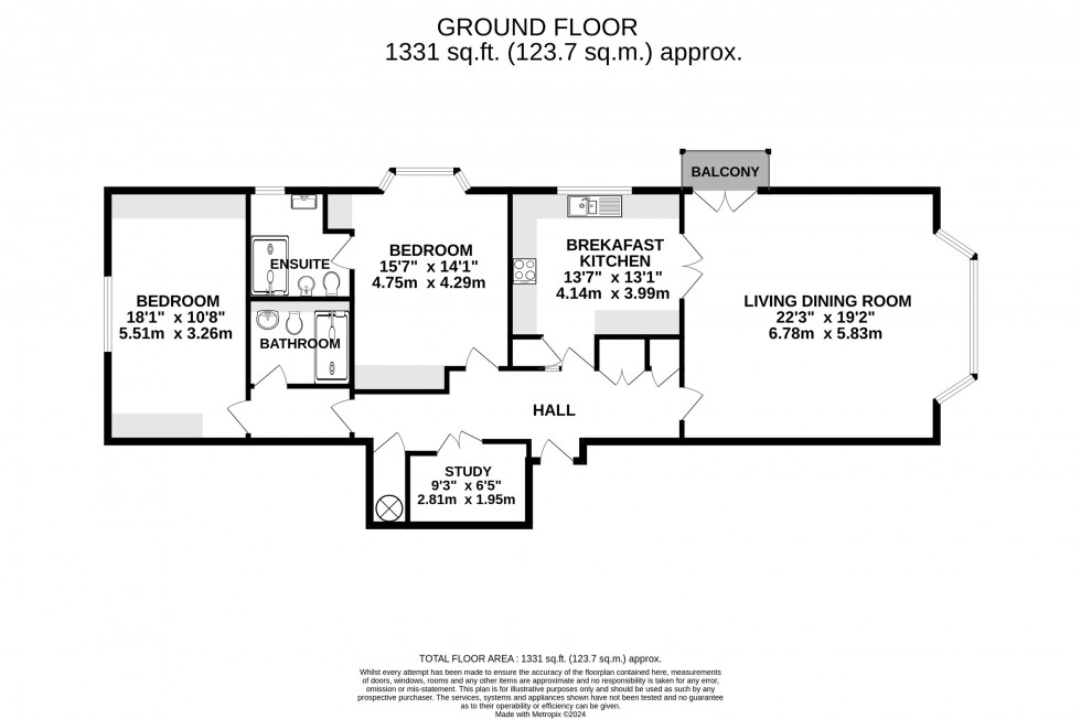 Floorplan for Alderley Road, Wilmslow