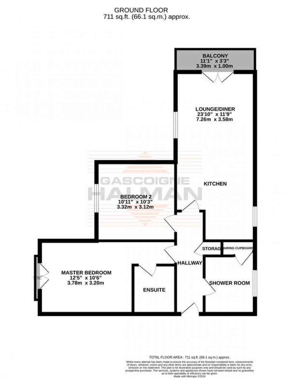 Floorplan for Cheswick Close, Sale