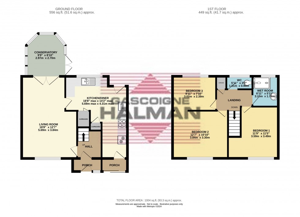 Floorplan for Chapel Lane, Hadfield, Glossop