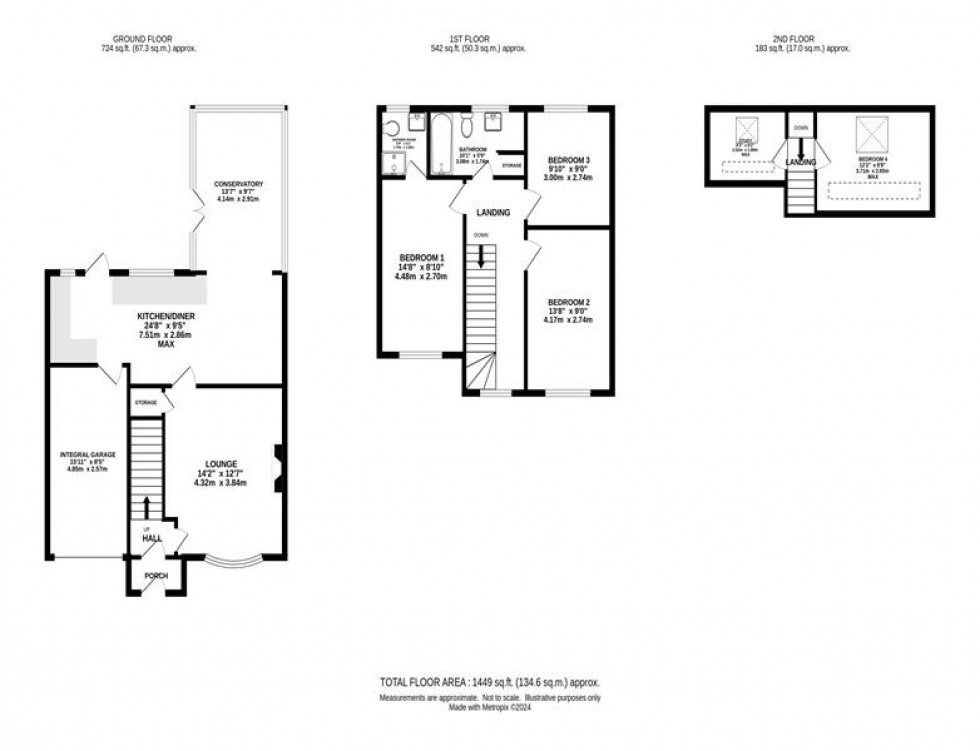 Floorplan for Lower Moat Close, Heaton Norris, Stockport