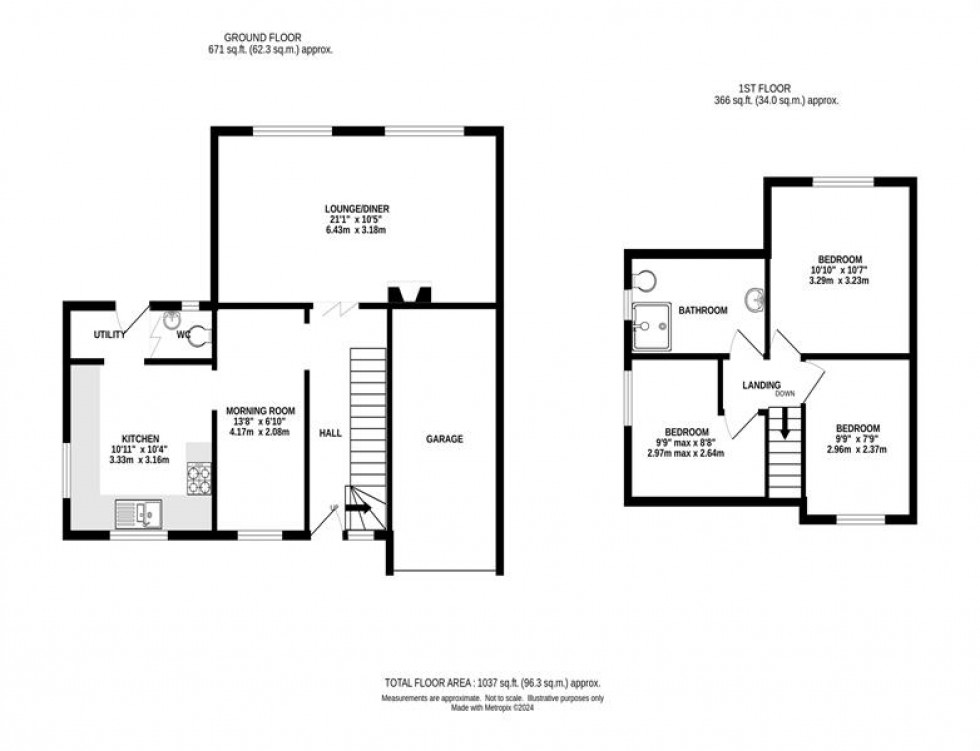 Floorplan for Laneside Close, Chapel-En-Le-Frith, High Peak