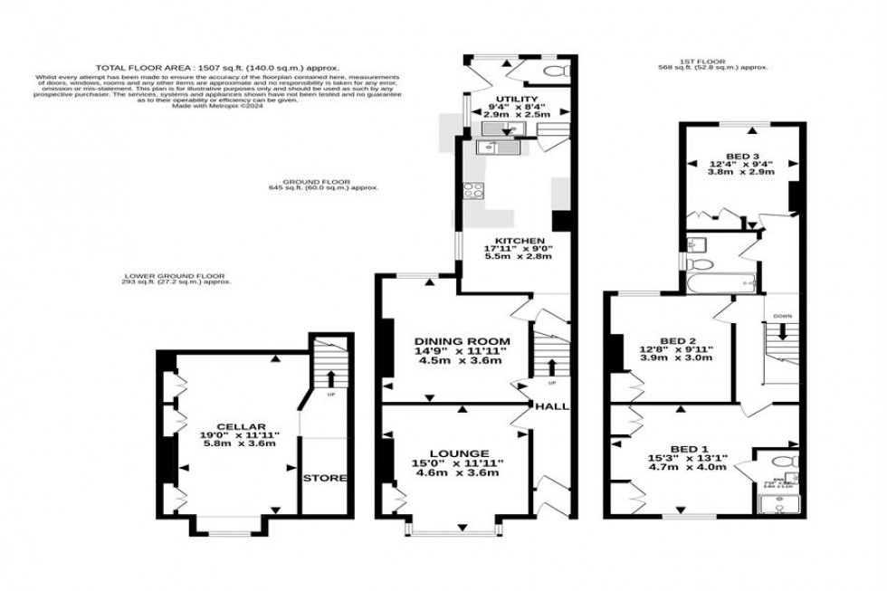 Floorplan for Avon Road, Hale, Altrincham