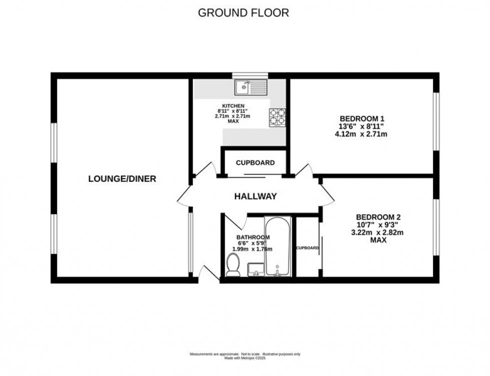 Floorplan for Mauldeth Close, Heaton Mersey