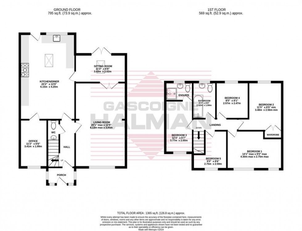 Floorplan for Bruntwood Lane, Cheadle Hulmle