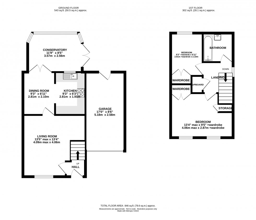 Floorplan for Bessancourt, Holmes Chapel