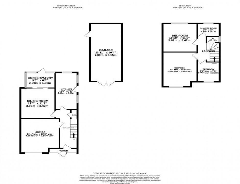 Floorplan for Bakewell Road, Hazel Grove, Stockport