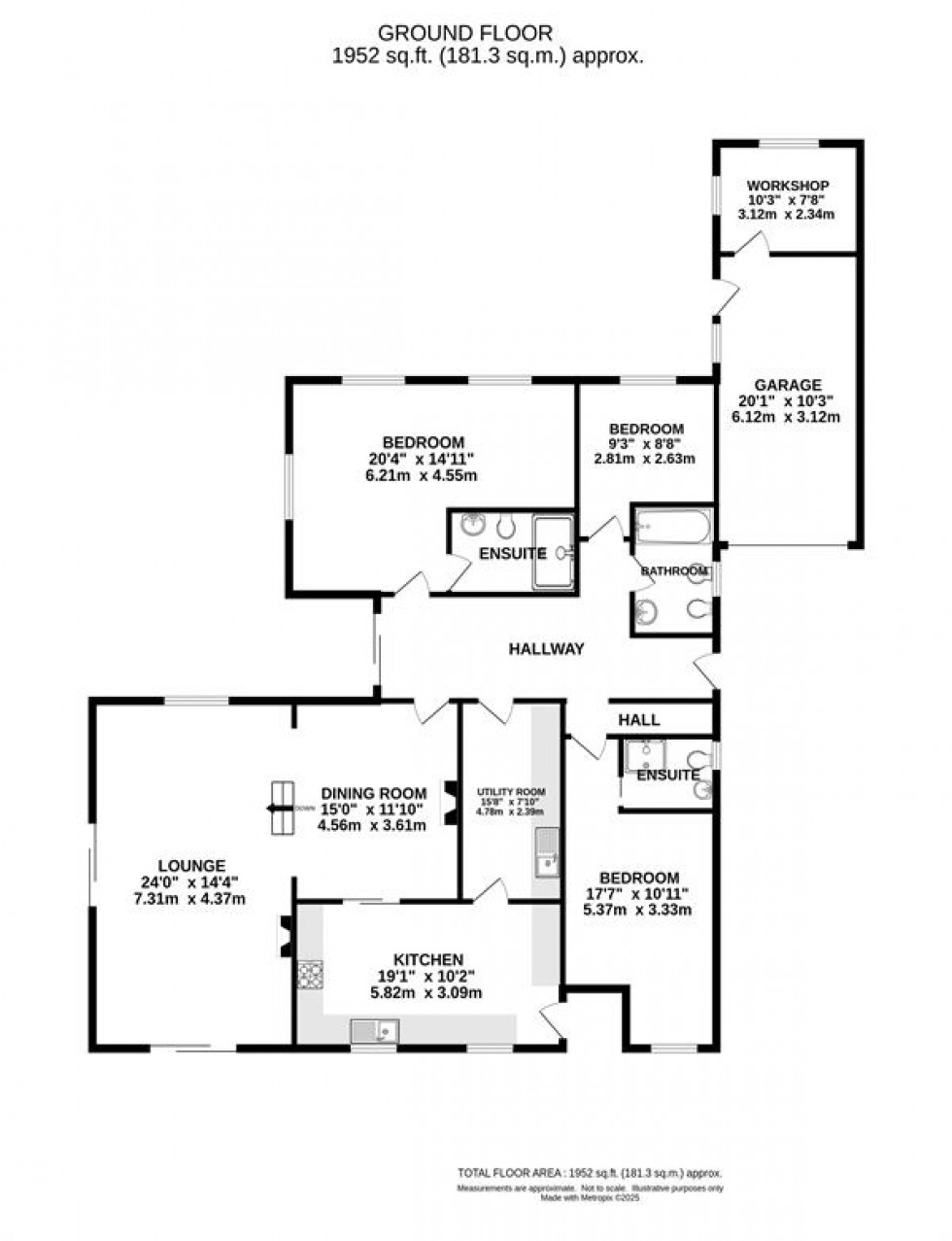 Floorplan for Horderns Lane, Chapel-En-Le-Frith, High Peak