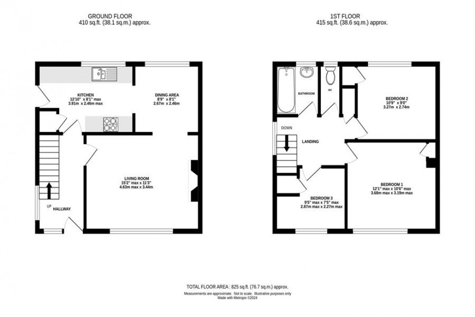 Floorplan for Lowe Drive, Knutsford