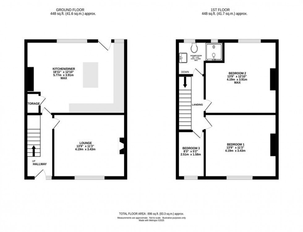 Floorplan for Norris Avenue, Heaton Norris, Stockport