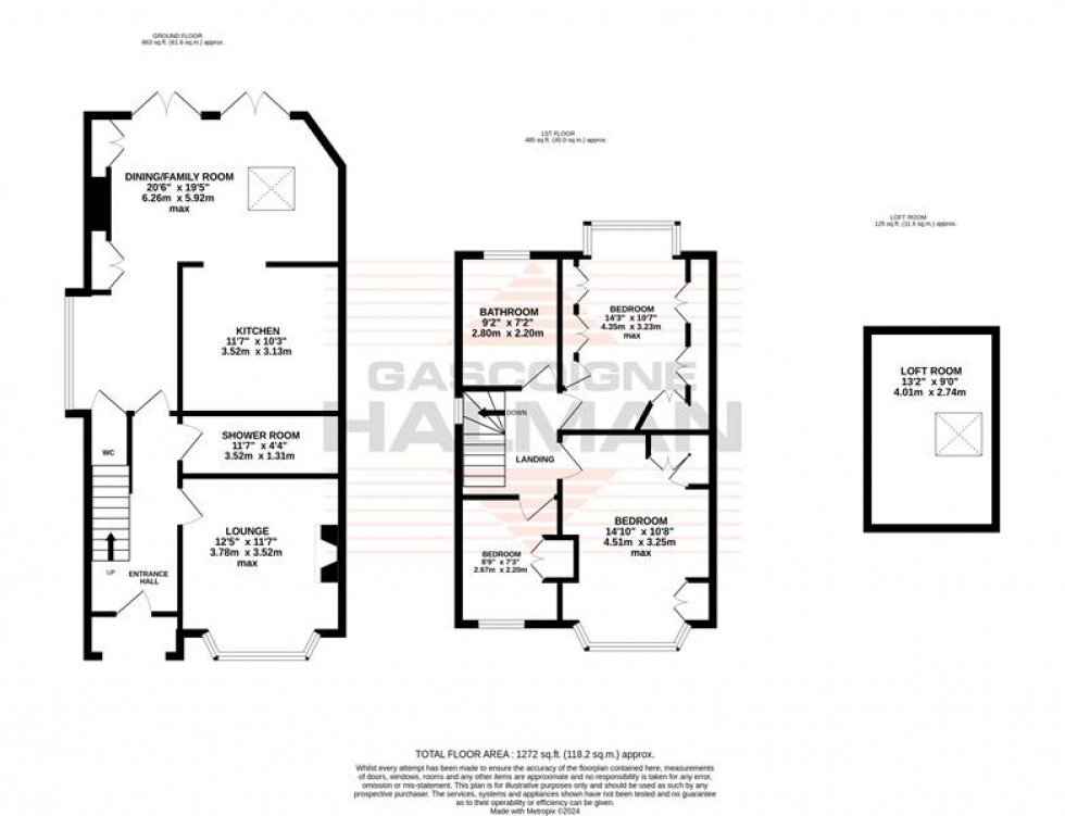 Floorplan for Wentworth Drive, Sale