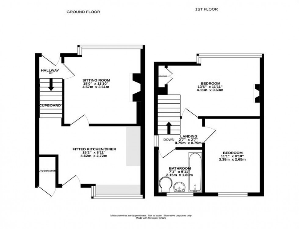 Floorplan for Wharf Road, Whaley Bridge, High Peak