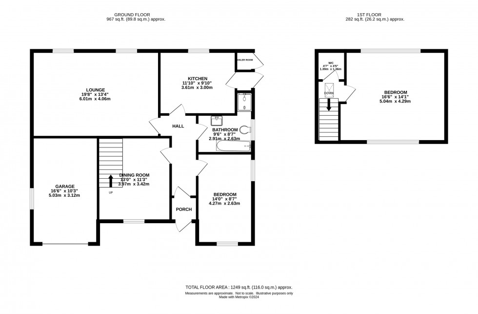 Floorplan for Greenbank Road, Marple Bridge