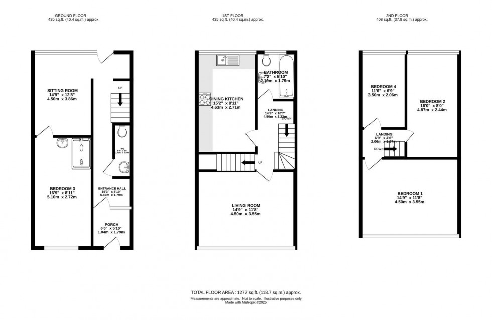 Floorplan for Norwood Avenue, East Didsbury