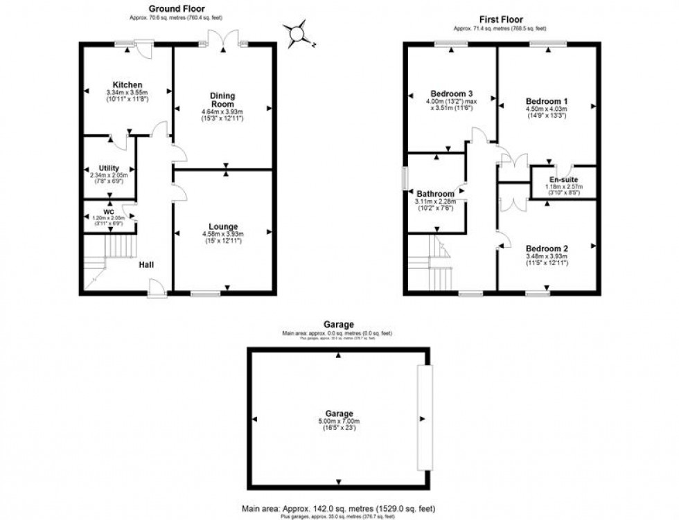 Floorplan for Mill Rise, Helsby, Frodsham