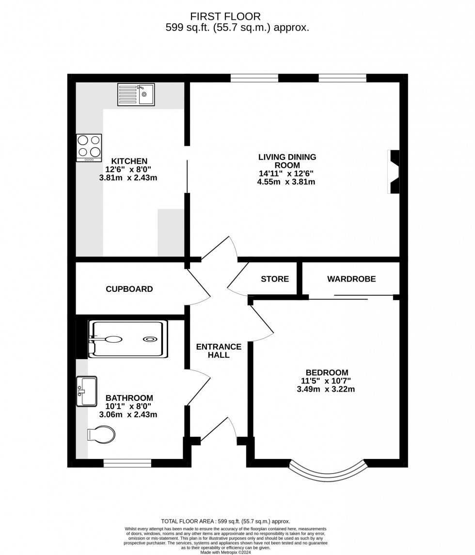 Floorplan for Carrs Court, Church Street, Wilmslow