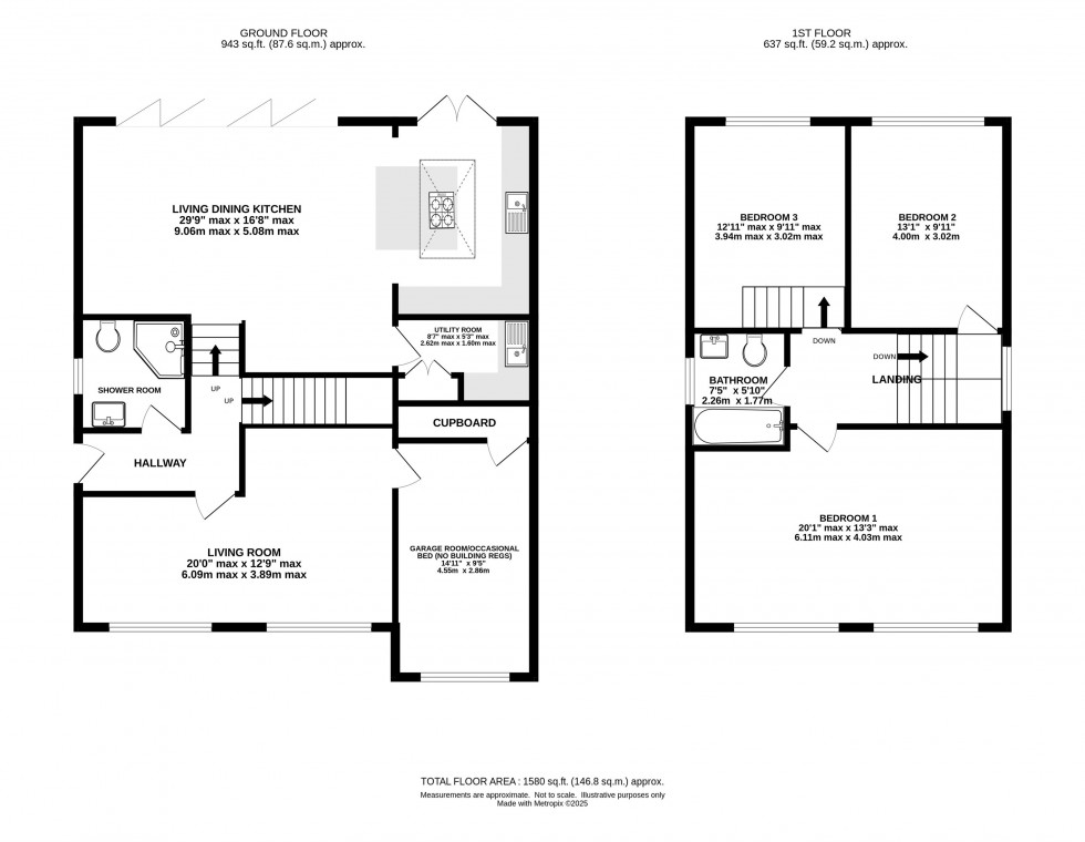 Floorplan for Branden Drive, Knutsford