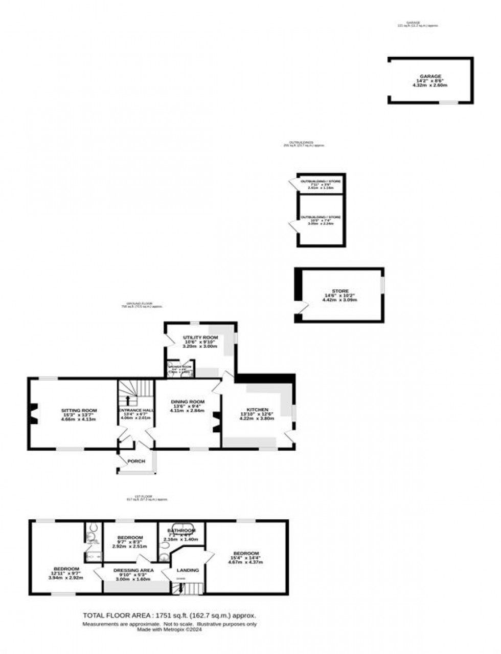 Floorplan for Kettleshulme, High Peak