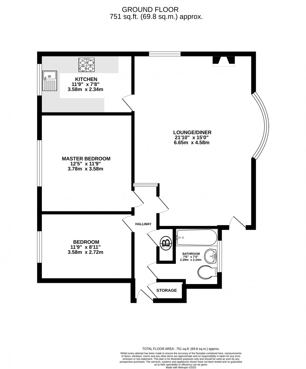 Floorplan for Lindow Court, Kings Road, Wilmslow