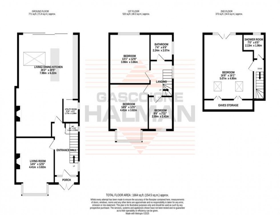 Floorplan for Kingston Drive, Sale