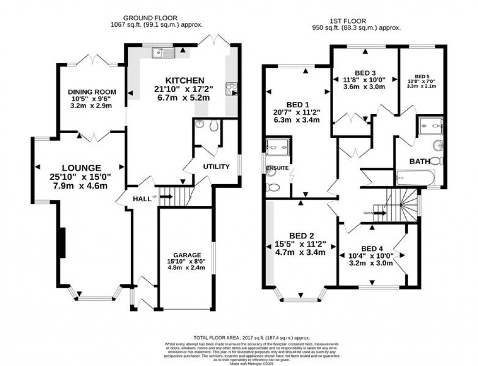 Floorplan for Warburton Close, Hale Barns, Altrincham