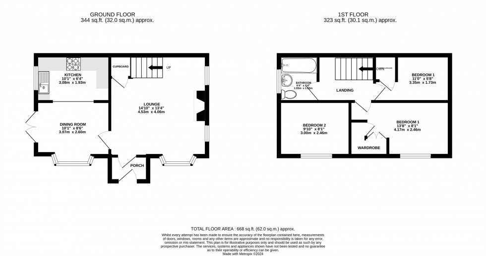 Floorplan for Chadwick Close, Wilmslow