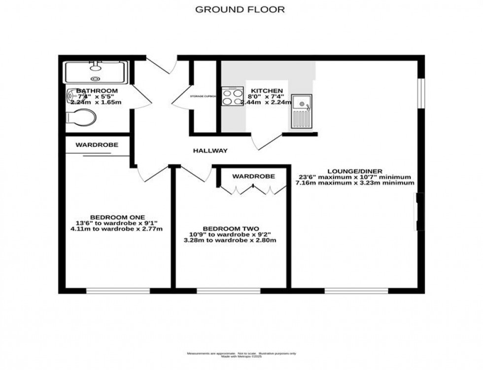 Floorplan for Sandringham Court, London Road, Holmes Chapel