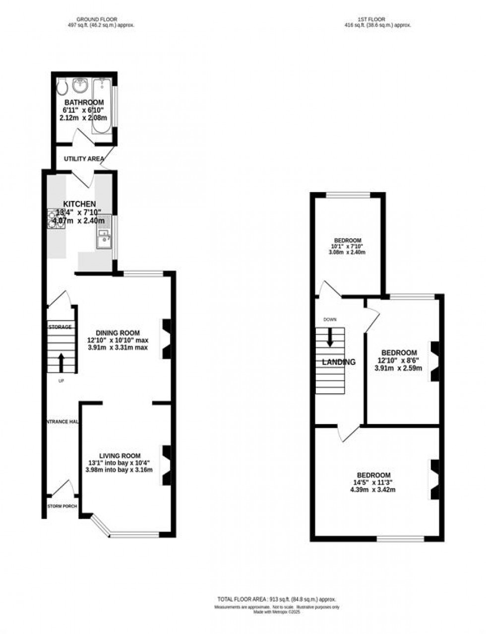 Floorplan for Brentwood Avenue, Timperley, Altrincham