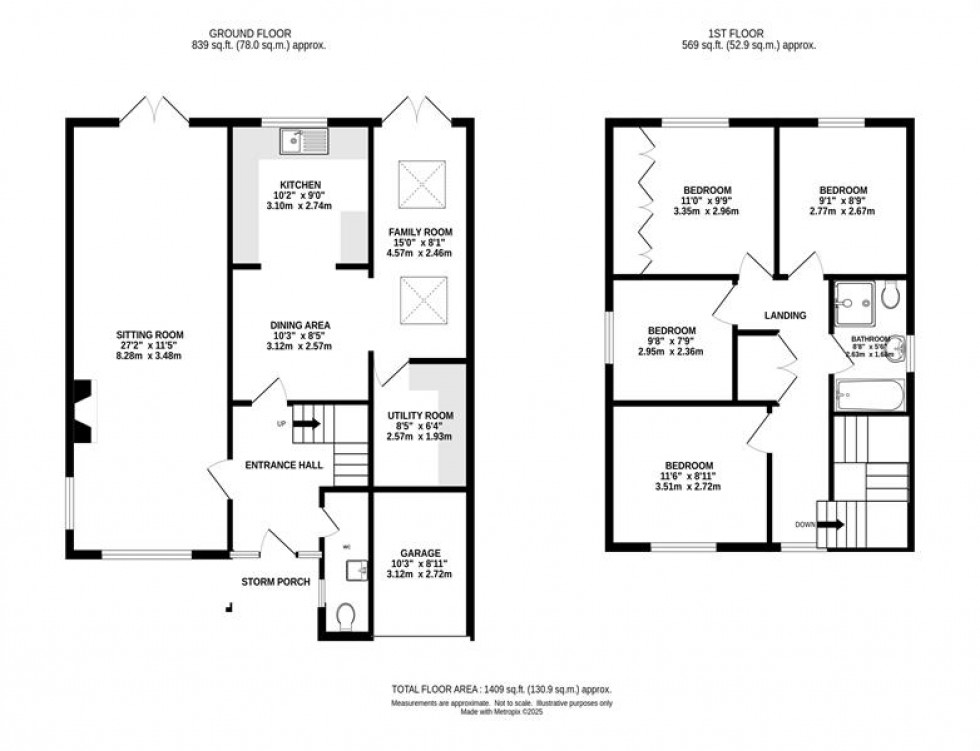 Floorplan for Low Meadow, Whaley Bridge, High Peak